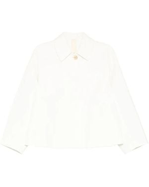 Forme D'expression Side-Vent Caban Jacket - White