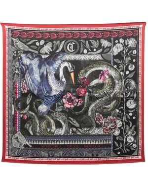 Just Cavalli Schal Mit Print - Grau