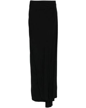 Entire studios Asymmetric Maxi Skirt - Black
