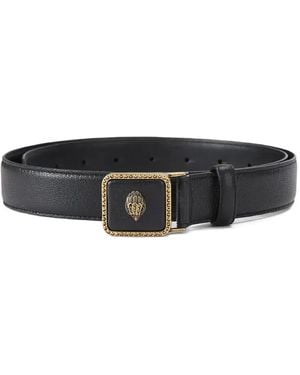 Kurt Geiger Pimlico 30 Eagle-Head Plaque Belt - Black