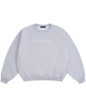 Gosha Rubchinskiy Logo-Print Oversized Jumper - White