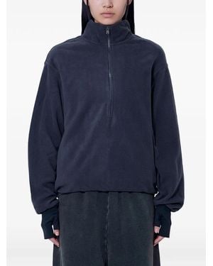 Entire studios Half-Zip Fleece Jumper - Blue