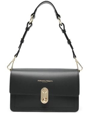 ADRIANNA FERETTI Flap-Closure Shoulder Bag - Black
