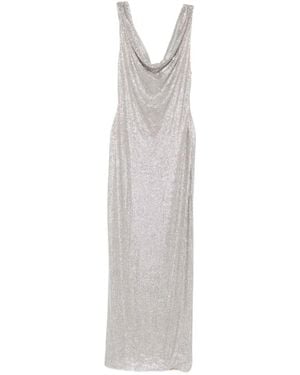 GIUSEPPE DI MORABITO Kleid mit Schalkragen - Weiß