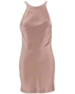 ANDAMANE Carmen Scoop-Back Mini Dress - Pink