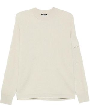 C.P. Company Waffle-Knit Wool Jumper - White