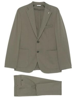 Manuel Ritz Single-Breasted Suit - Gray