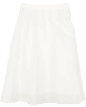 Shiatzy Chen Embroidered Puffy Skirt - White