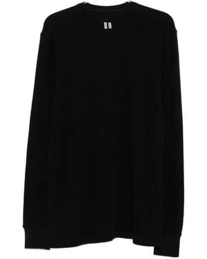Rick Owens Gerippter Pullover - Schwarz
