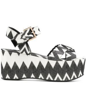 Missoni Wave 80mm Lurex サンダル - ブラック