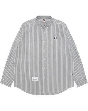 Aape By A Bathing Ape Chemise À Rayures - Grey
