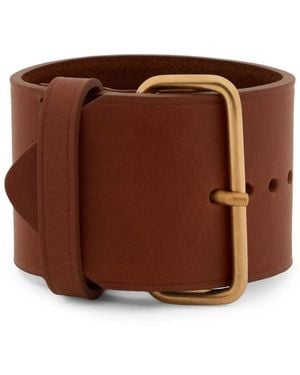 Fabiana Filippi Buckle Leather Bracelet - Brown