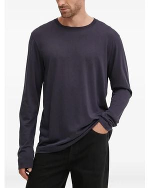 CDLP Langarmshirt Mit Rundhalsausschnitt - Blau