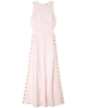 Sandro Cut-Out-Detail Maxi Dress - Pink
