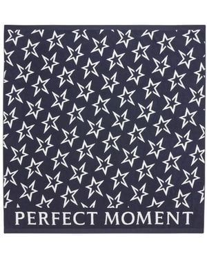 Perfect Moment Star-Print Cotton Beach Towel - Blue