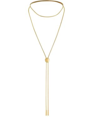Maison Close Bolo Tie Chain Necklace - White