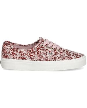 Vans Baskets À Fleurs - Rose