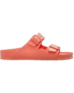 Birkenstock Arizona Buckle-Fastening Slides - Red