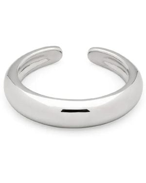 Tom Wood Slim Rhodium-Plated Ear Cuff - White