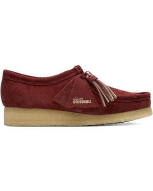Clarks Wallabee Tassel Derby Shoes - Brown