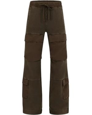 Entire studios Cargo-Detail Wide-Leg Trousers - Brown