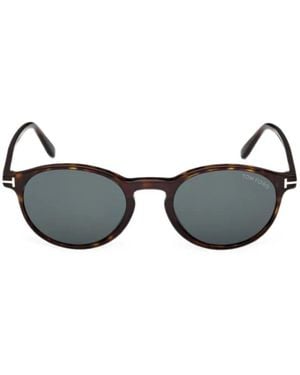 Tom Ford Prescott Sonnenbrille Mit Ovalem Gestell - Schwarz