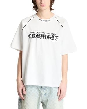 Pleasures Crumble Heavyweight Raglan T-Shirt - White