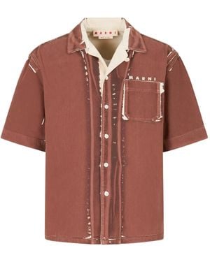 Marni Logo Shirt - Red
