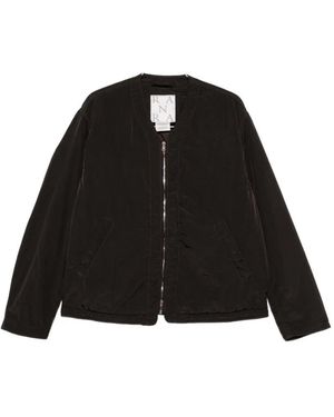 RANRA Logo-Embroidered Zip-Up Jacket - Black