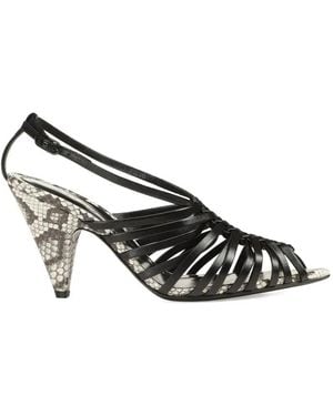 Sergio Rossi Wovenia Sandalen - Schwarz