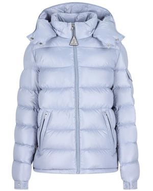Moncler Doudoune Moncler Maya À Capuche - Bleu