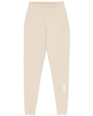 Autry Logo-Print Leggings - White