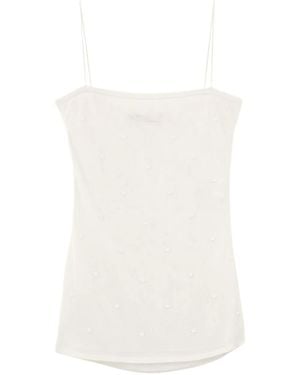 Jacquemus La Plumetis Tanktop - Weiß