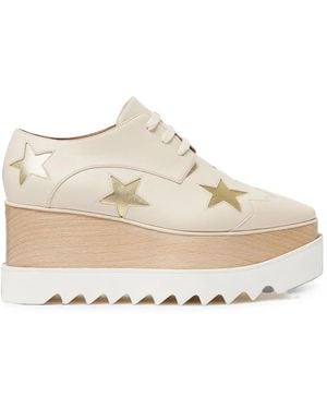 Stella McCartney Derbies À Étoiles Elyse - Blanc
