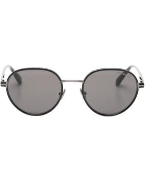Tom Ford Lunettes De Soleil À Monture Ronde - Grey