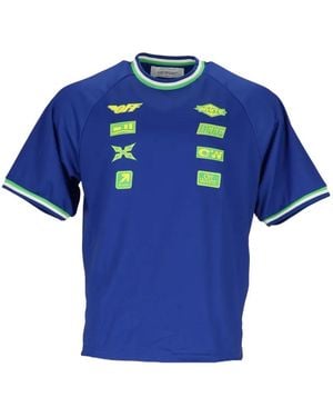 Off-White c/o Virgil Abloh Multi-Patch T-Shirt - Blue
