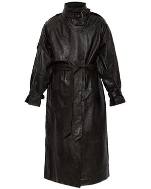 Gestuz Gzcroline Leather Coat - Black