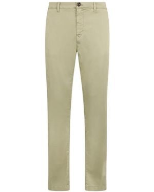 Moorer Button Chinos - Green