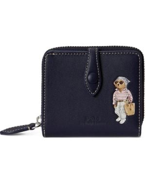 Polo Ralph Lauren Polo Bear Zip-Around Wallet - Blue
