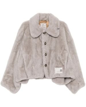 Maison Mihara Yasuhiro ロールアップヘム コート - ホワイト