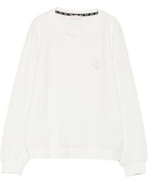 Liu Jo Short-Sleeve Jumper - White