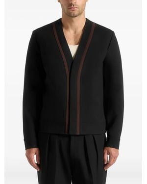 Manière De Voir Alain Jacke Mit Kontrastdetail - Schwarz
