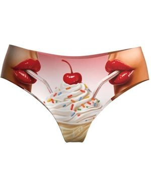 Scandale Bragas Hipster Ice Cream De Maison Close X Romain Billaud - Rojo