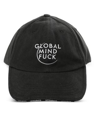 Vetements Cappello Da Baseball Con Ricamo - Nero