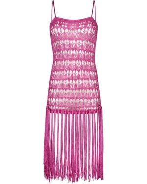 Paramidonna Dahlia Crochet Dress - Purple