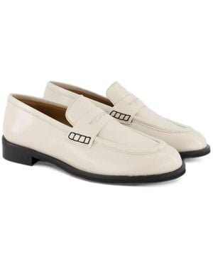 Gibaldi Martina T Abrasivato Loafers - White