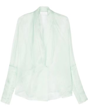Genny Silk Blouse - White