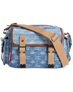 DSquared² D2 Monogram Crossbody Bag - Blue