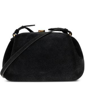 Yuzefi Mini Oyster Suede-finish Chain-link Tote Bag - Black