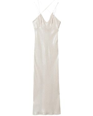 Twinset Sequinned Dress - White